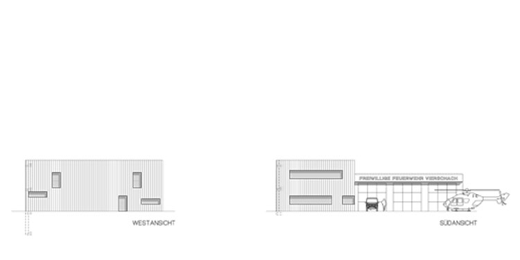 2010 Wettbewerb Neubau Feuerwehrhalle Vierschach 1++