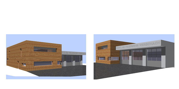 2010 Wettbewerb Neubau Feuerwehrhalle Vierschach 1++