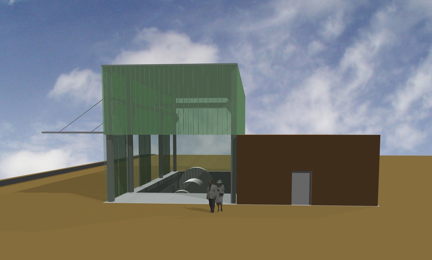 2000 Wettbewerb zur architektonischen Gestaltung des Krafthauses des E-Werkes „In der Klamme“ in St. Peter im Ahrntal 1++